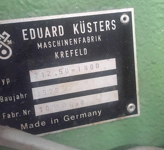 Used CALENDER TEXTILE KUSTERS 212.50 - 1800