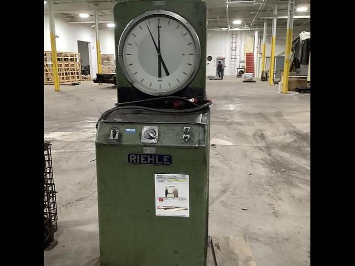 Used RIEHLE HYDRAULIC TENSION & COMPRESSION TESTING MACHINE
