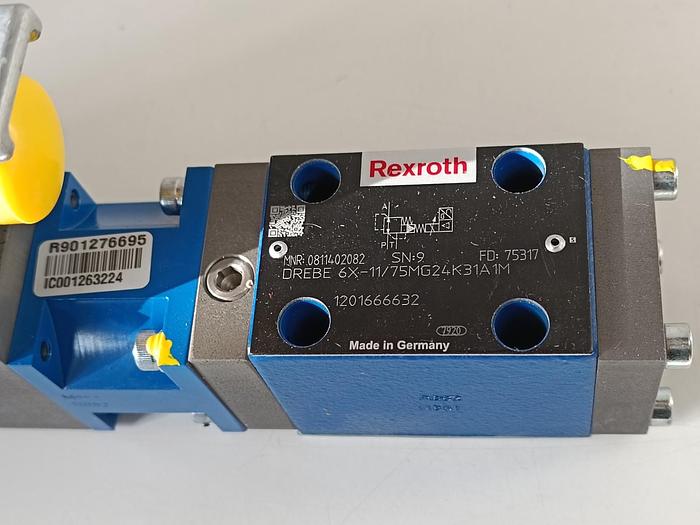 Proportional Druckreduzierventil, 0811402082, DREBE 6X-11/75.., Rexroth, neu