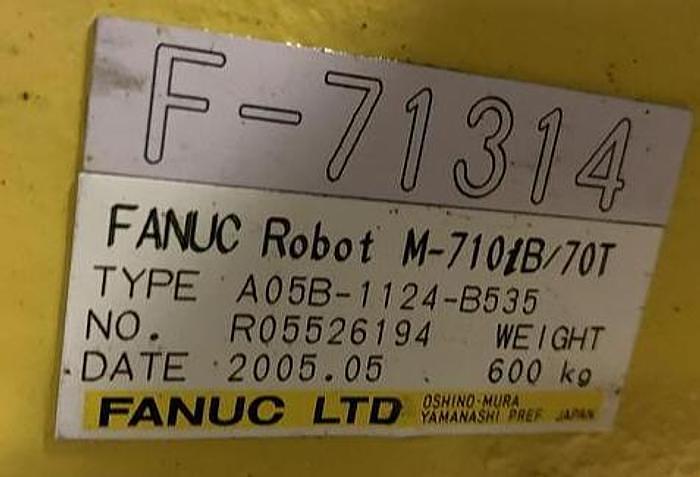 Used 2 - FANUC  M710iB/70T GANTRY ROBOT SYSTEMS 10,200 MM TRAVEL X 8' TALL RJ3iB CONTROLLER
