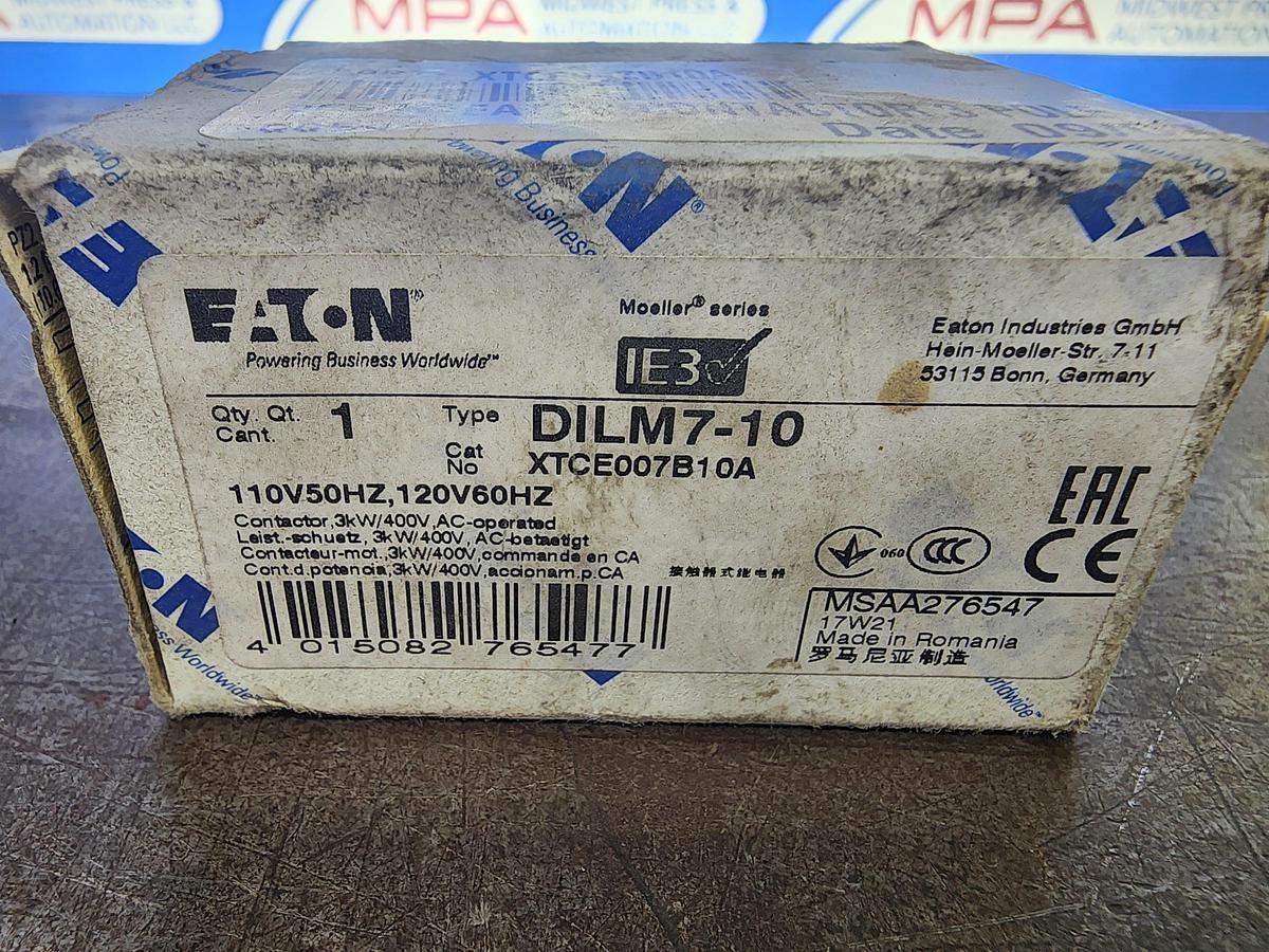 Eaton ETCE007B10A DILM7-10 Contactor