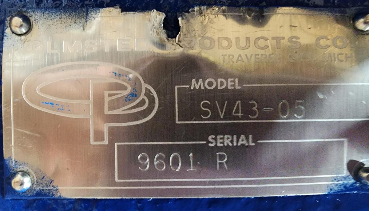 Refurbished Olmsted Products SV43-05 Verson Overload Dump Valve *REBUILT*