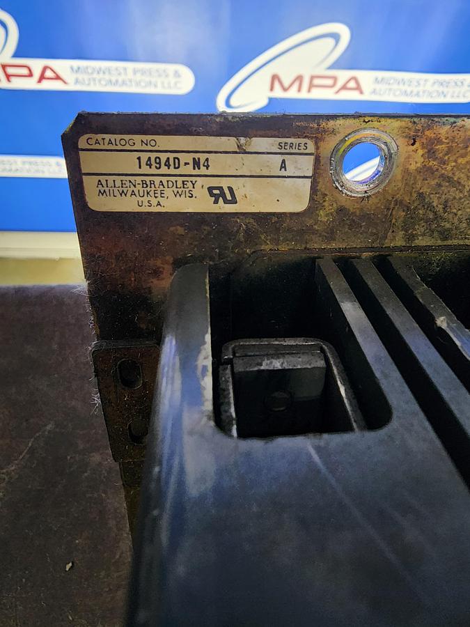 Used Allen-Bradley 1494D-N4 Circuit Breaker Operator Mechanism / Panel Disconnect - HMCP150U4C