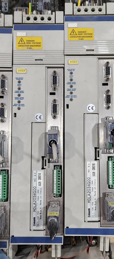 Used NUM MDLA2034Q00 Servo Drive *2 Available / Sold Separately*