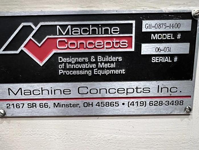 Used 8,000 LB x 8" x .125" MINSTER COIL FEED LINE