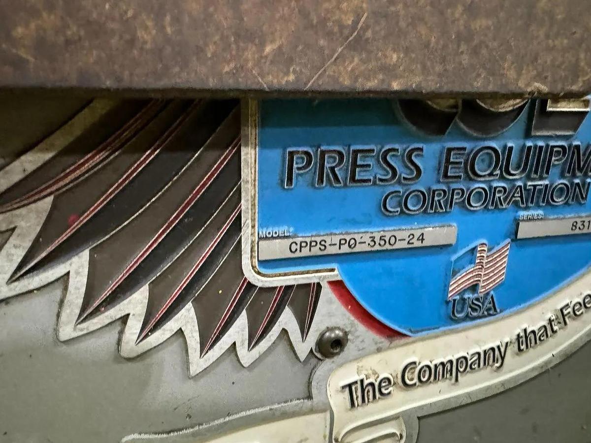 Used 15,000 LB x 24" WIDE COE COMPLETE COIL FEED LINE