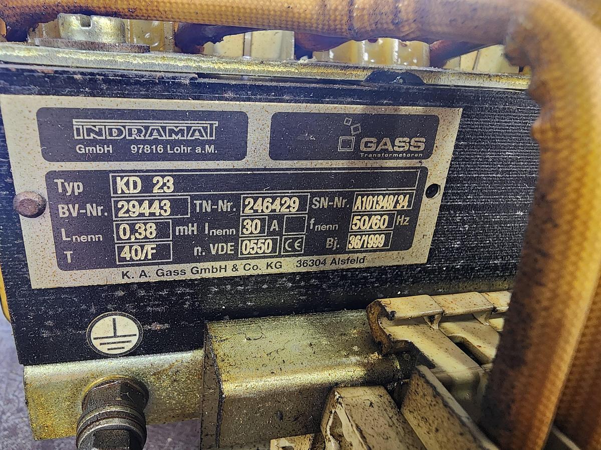 Used Indramat Type: KD23 BV-NR:29443 Tn-Nr:246429 Drossel Transformer