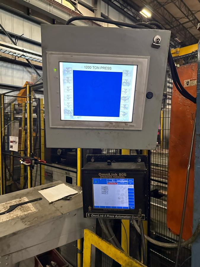 Used 2012 AIDA TMX-S2-1200 STRAIGHT SIDE PRESS w/COILTECH FEED LINE