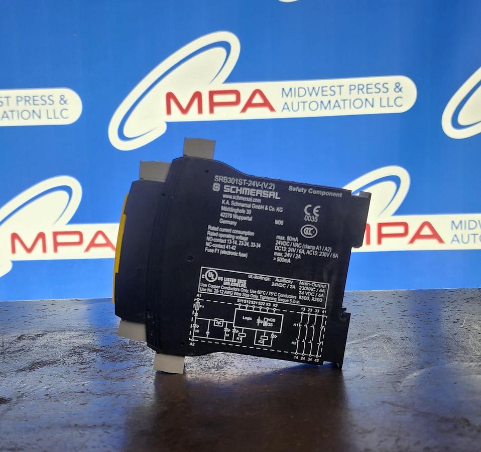 Used Schmersal Protect SRB301ST-24V-(V.2) Safety Module