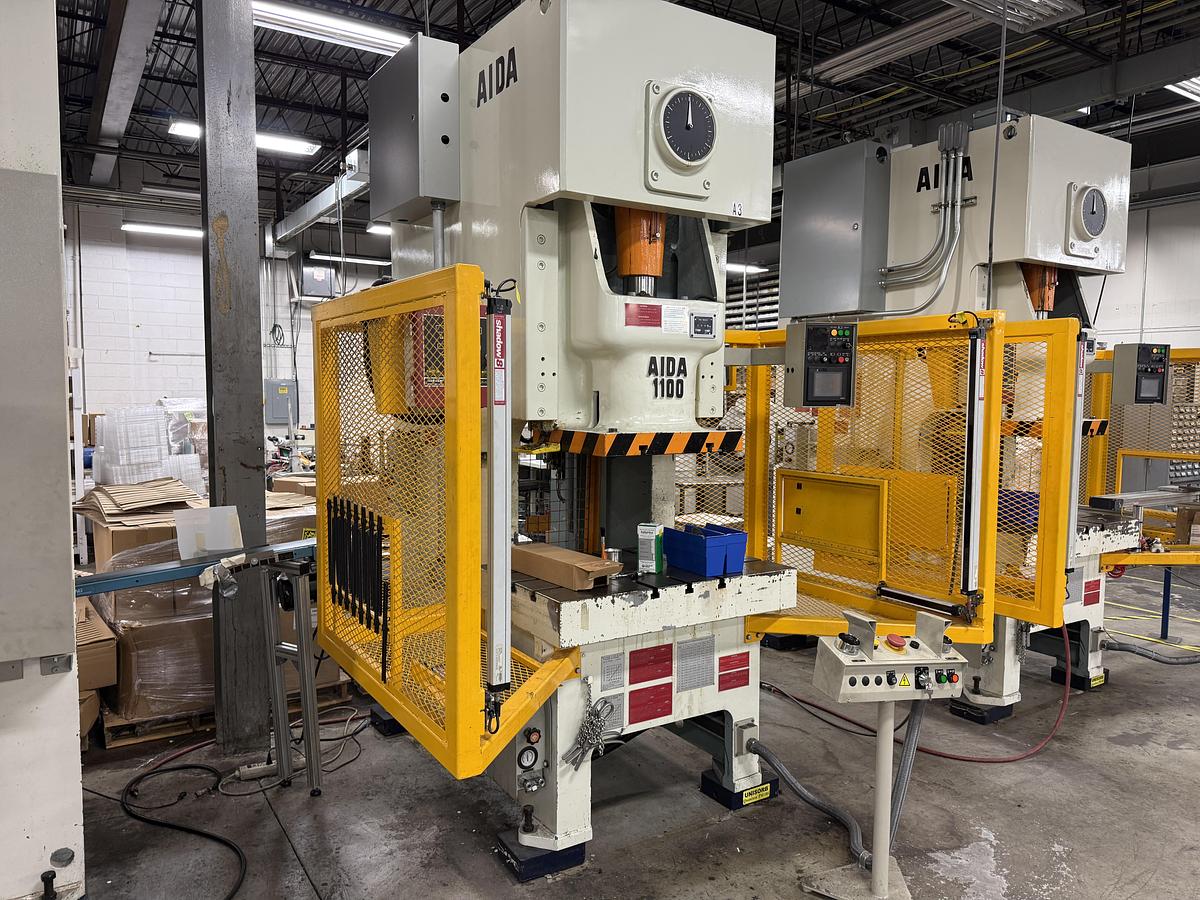 Used 121 TON AIDA MODEL NC1-1100(2) GAP FRAME PRESS