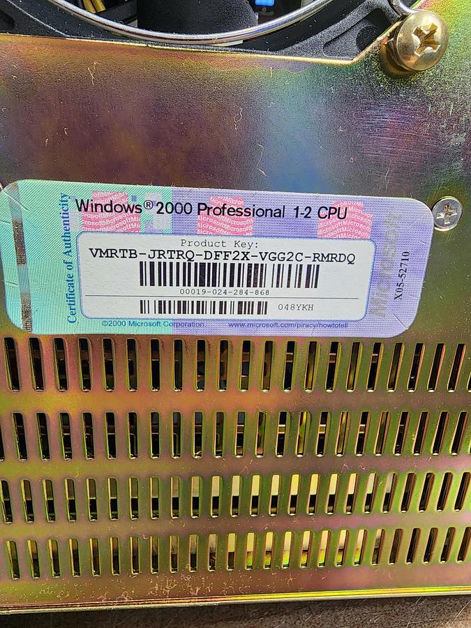 Used Transduction Model: TR-6001 Windows 2000 Professional 1-2 CPU VMRTB-JRTRQ-DEF2X-VGG2C-RMRDQ