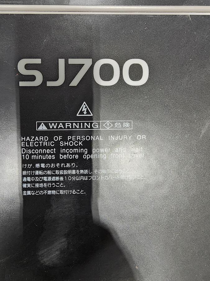 Used Hitachi Model: SJ700-370LFF2 SJ700 Inverter / 37 kw 50 HP