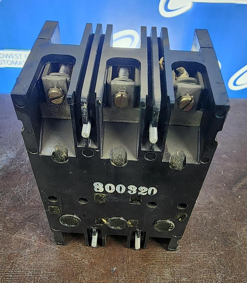 Used Westinghouse FB3040 Circuit Breaker 600 VAC 3 POLE 40 AMP