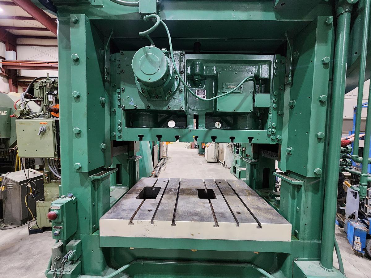 Used Minster P2-150-54, 6” stroke, 45-90 SPM, SEE video on our you tube channel