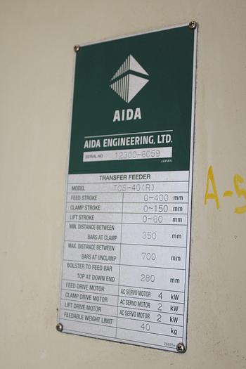 Used AIDA MODEL NCS-3000(2)E STRAIGHT SIDE PRESS
