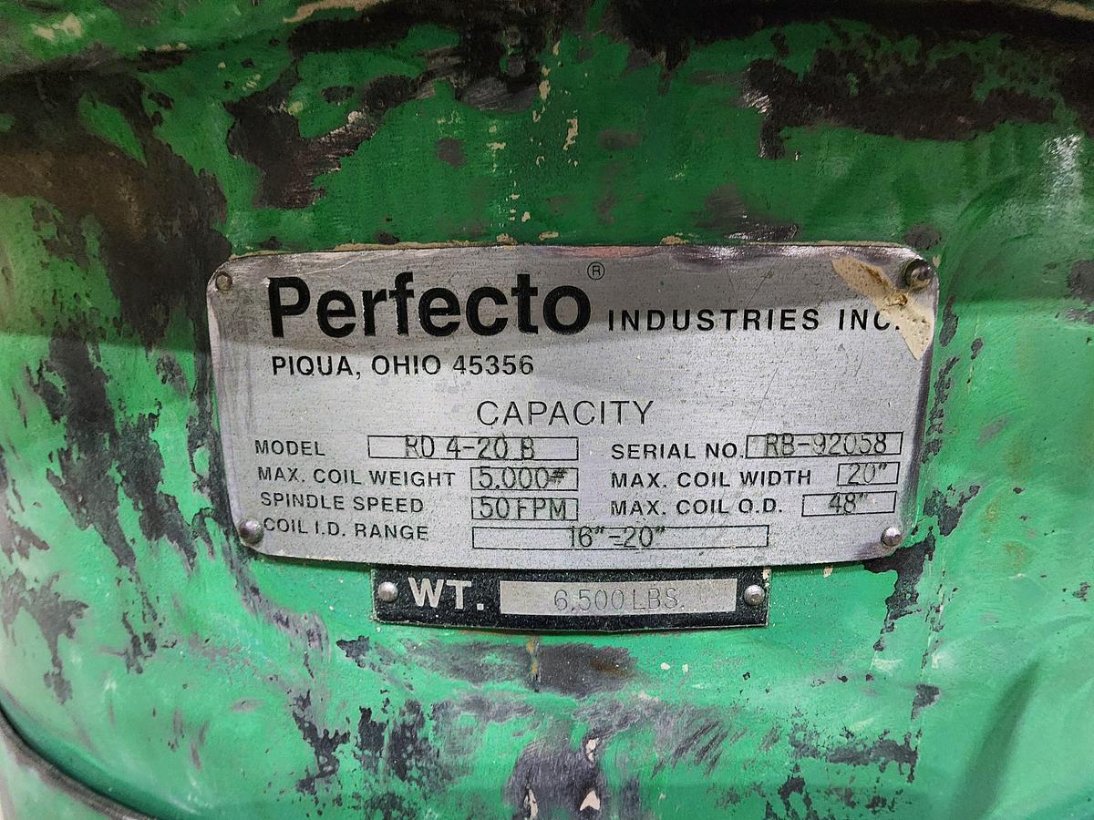 Used 20" x 6,000 LB PERFECTO FEED LINE