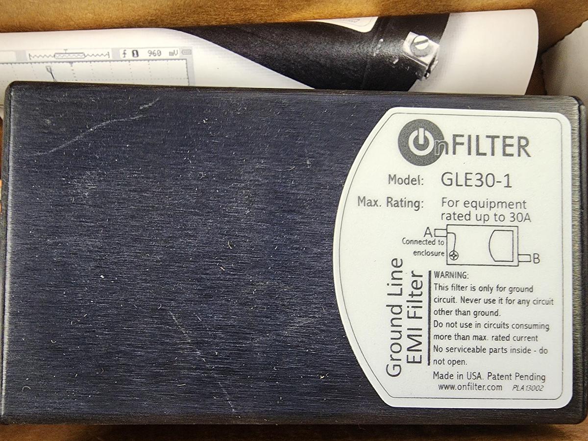 OnFilter GLE30-1 Ground Line EMI Filter