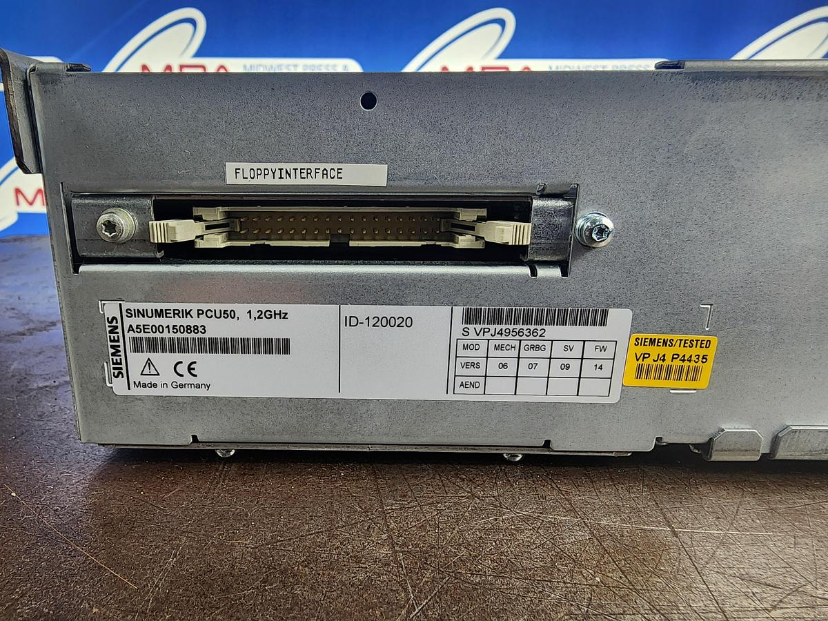 Used Siemens 6FC5210-0DF22-2AA0 Sinumerik PCU 50