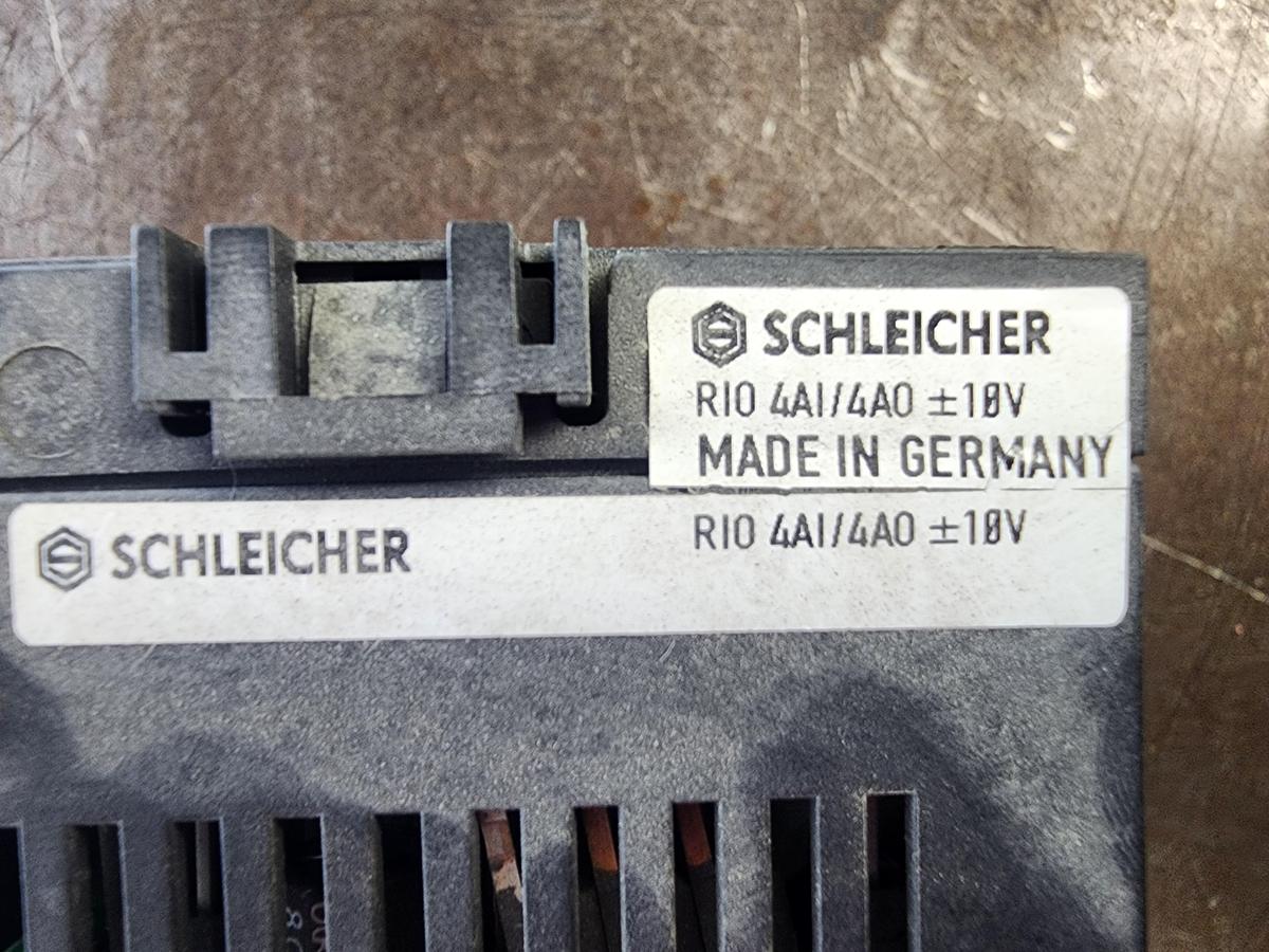 Used Schleicher RIO 4AI/4AO 10V Input Output Module