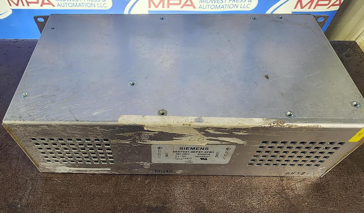 Used Siemens 6SE7021-8EP87-0FB1 Filter