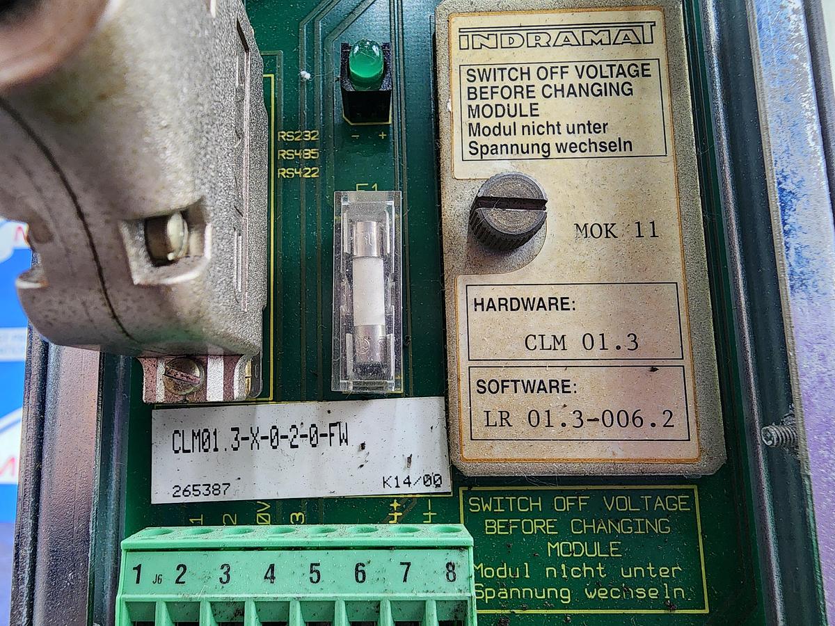 Used Indramat CLM01.3-X-0-2-0-FW Servo controller 