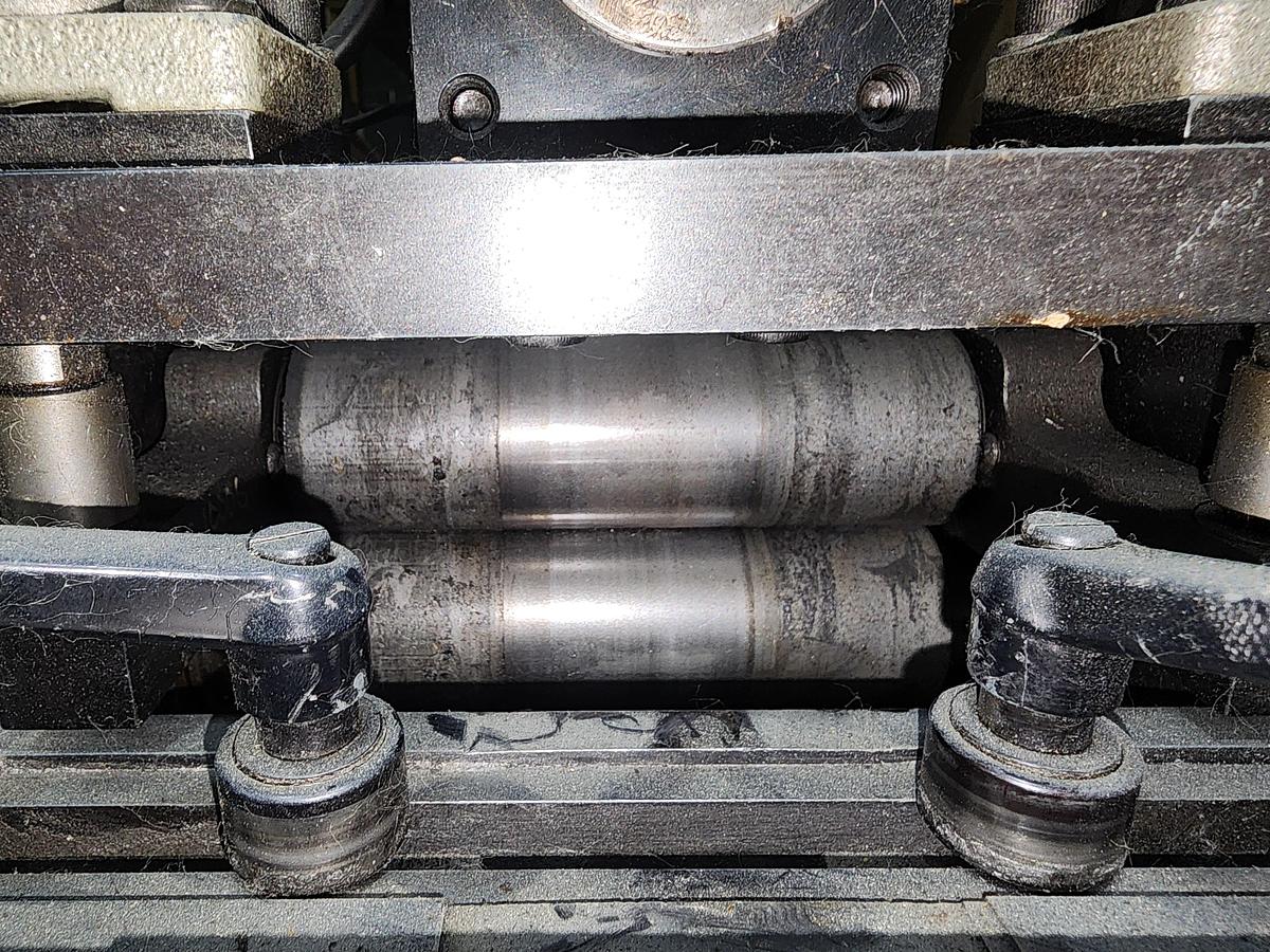 Used 6" WIDE PRF/WADDINGTON PRESS MOUNTED FEEDER