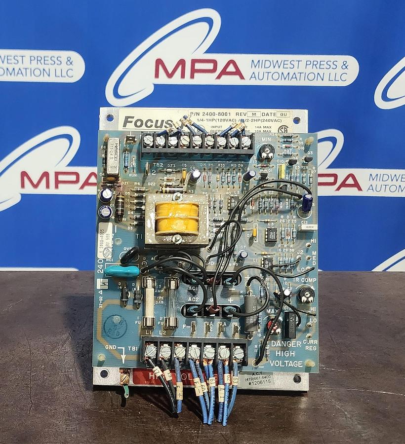 Used Industrial Control Equipment 2400-8001 Focus 1 Drive Board