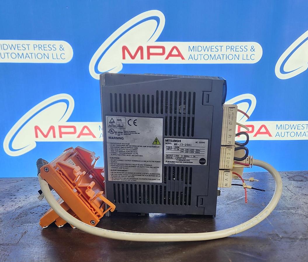 Used Mitsubishi MR-J3-20A1 AC Servo Driver