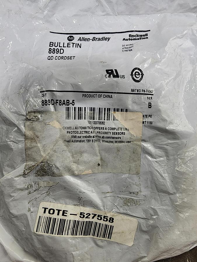 Allen-Bradley 889D-F8AB-5 889D QD Cordset 5 Meter