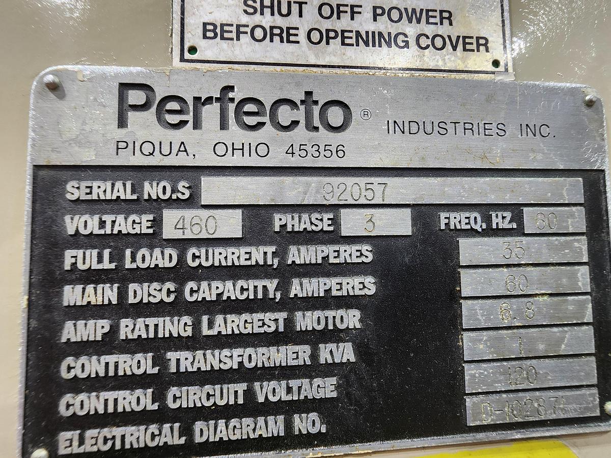 Used 20" x 6,000 LB PERFECTO FEED LINE