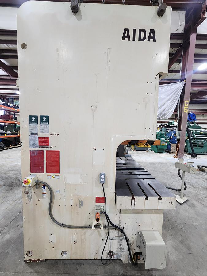 Used 121 TON AIDA MODEL NC2-1100(2)E GAP FRAME PRESS