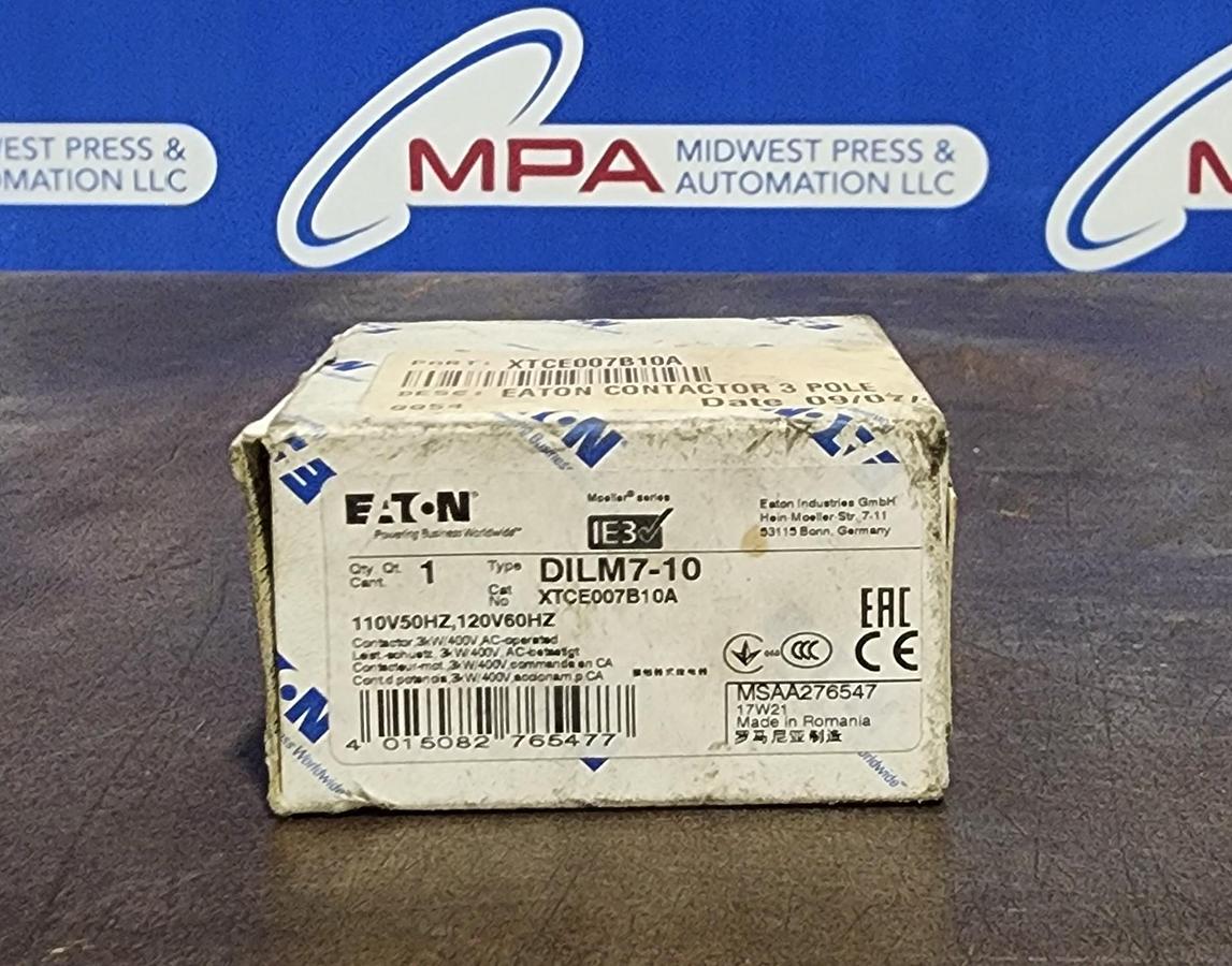 Eaton ETCE007B10A DILM7-10 Contactor