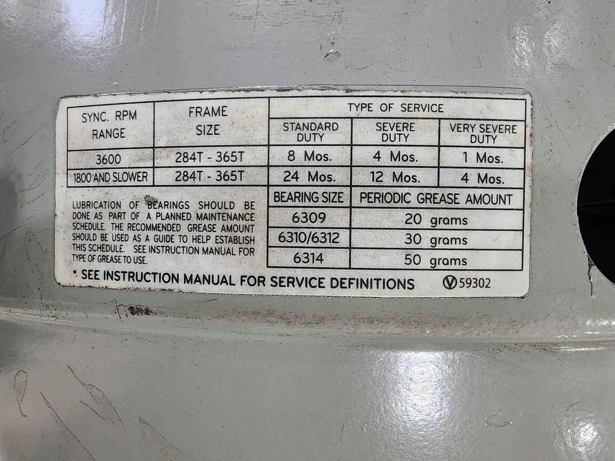 Used Toshiba 0304SDSR41A-P 230/460 V 1770 RPM Frame: 286T 30 HP Motor