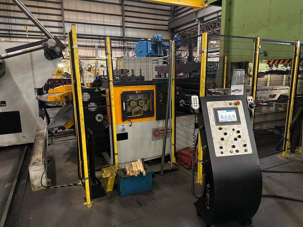 Used 2012 AIDA TMX-S2-1200 STRAIGHT SIDE PRESS w/COILTECH FEED LINE