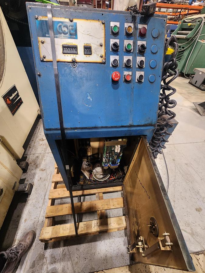 Used 15,000 LB x 24" WIDE COE COMPLETE COIL FEED LINE