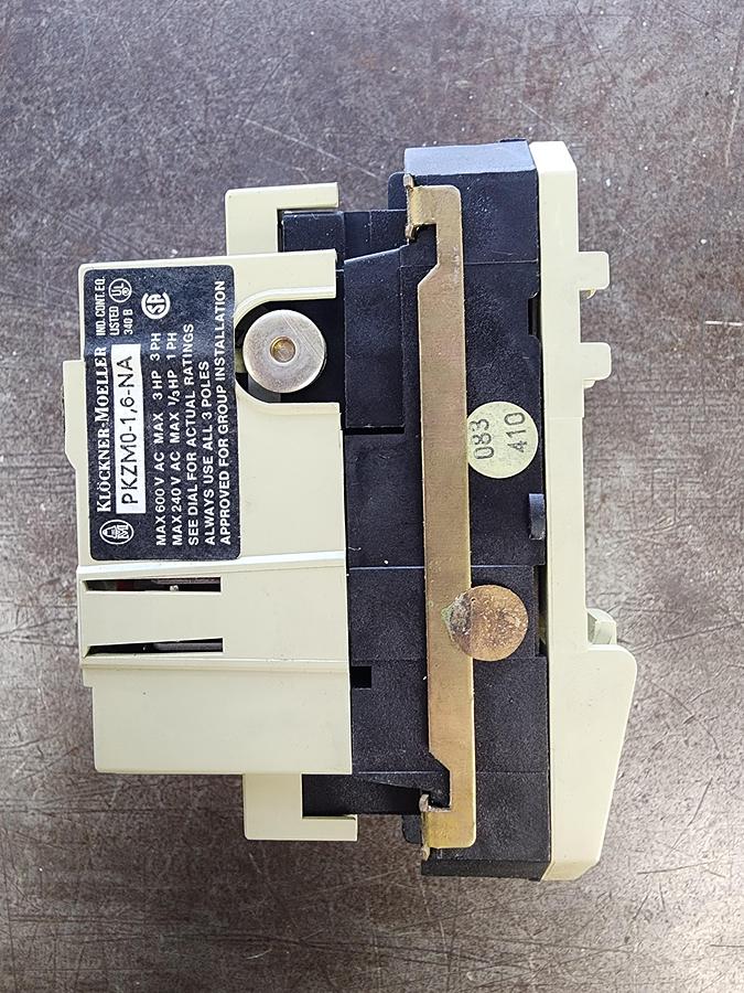 Used Klockner-Moeller PKZMO-1.6-NA Manual Motor Starter
