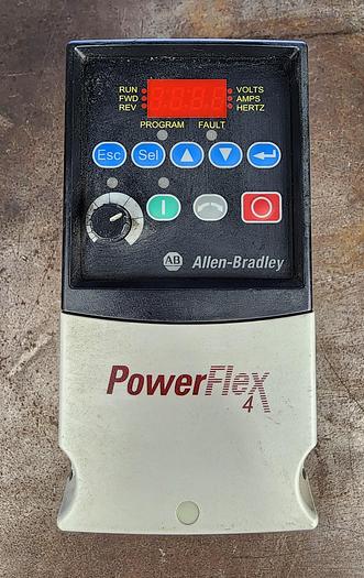 Used Allen-Bradley 22A-D4P0N104 Powerflex 4