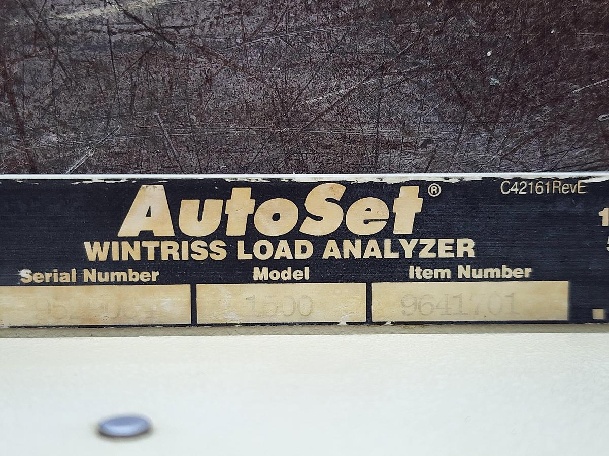 Used Wintriss 9641701 D42440 Autoset 1500 *TESTED*