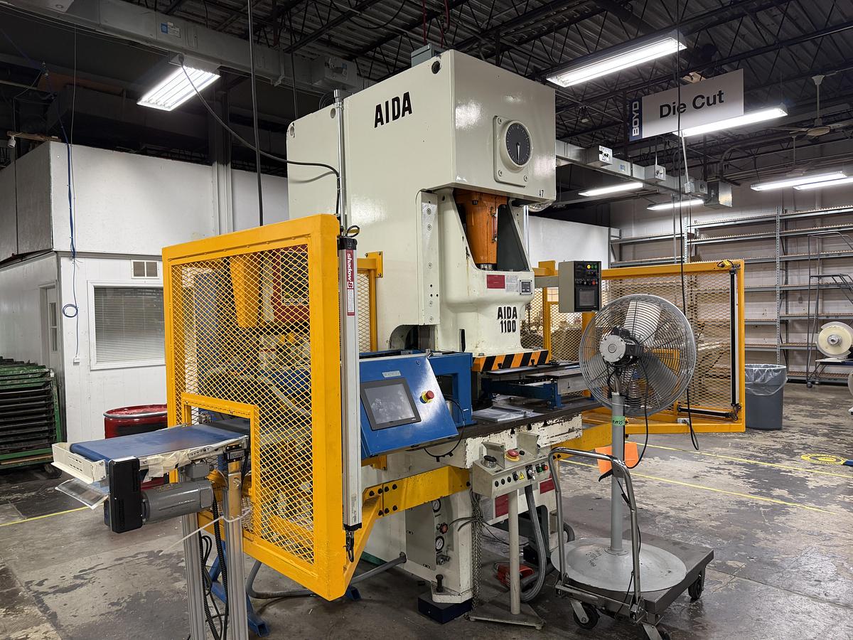 Used 121 TON AIDA MODEL NC1-1100(2) GAP FRAME PRESS