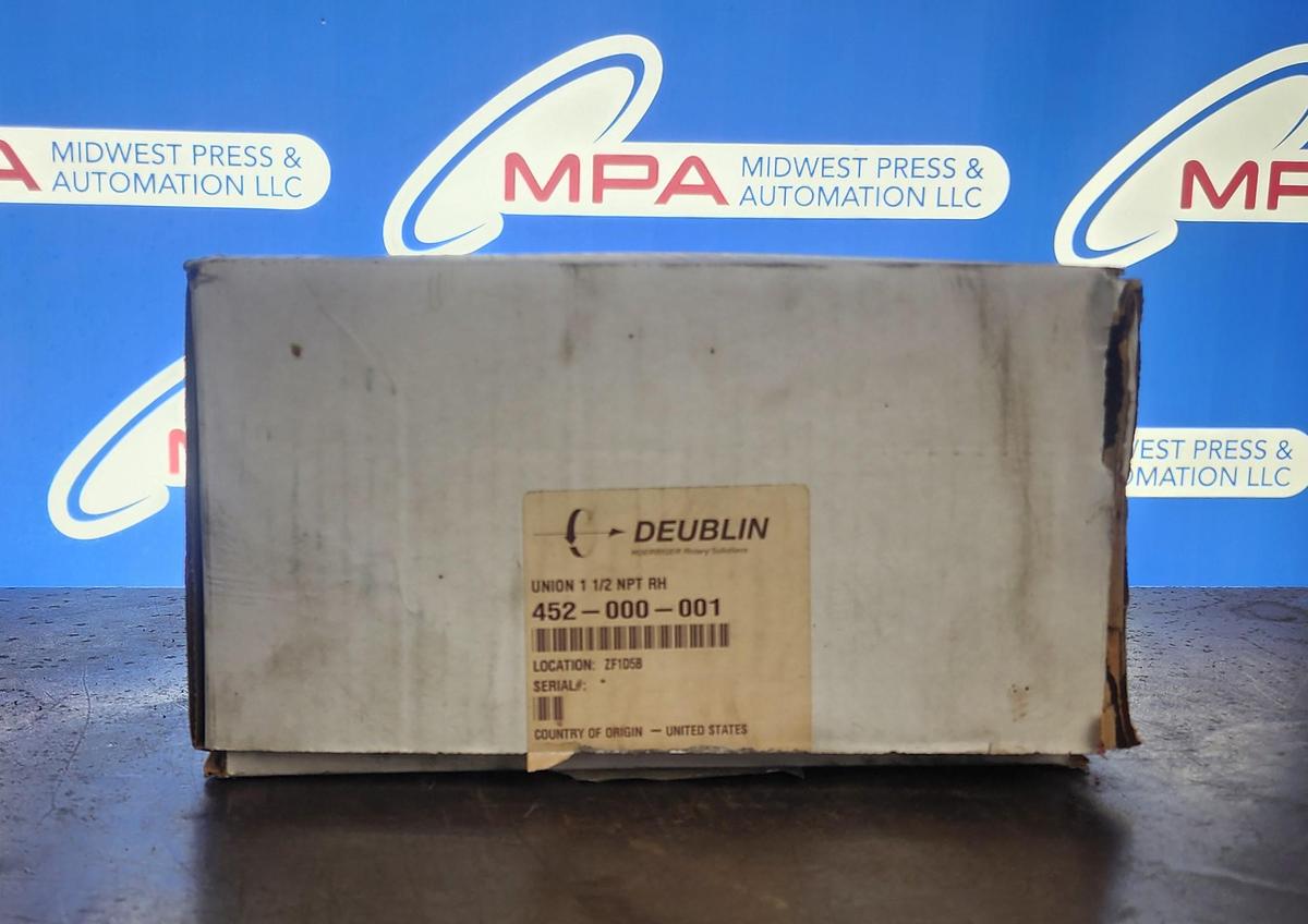 Deublin 452-000-001 Union 1 1/2 NPT Rotary Union