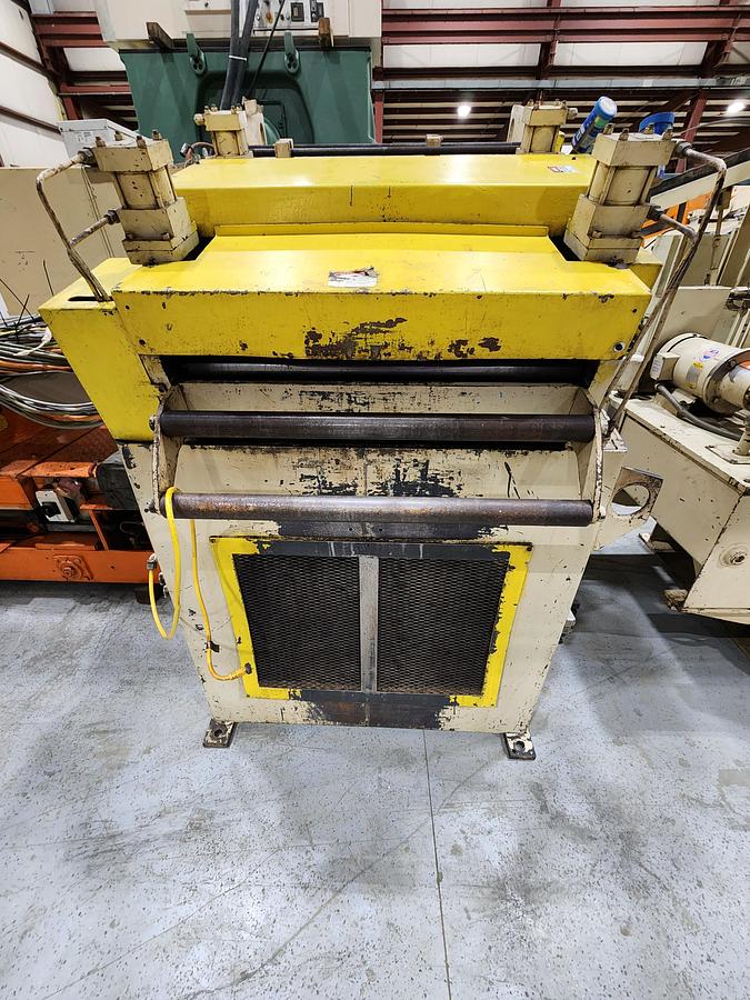 Used 15,000 LB x 30" WIDE PERFECTO COMPLETE COIL FEED LINE