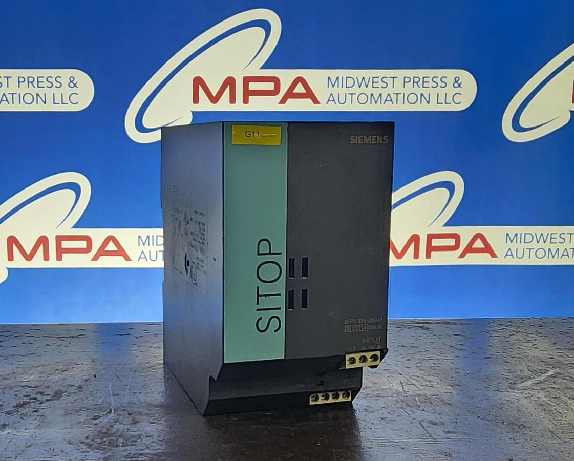 Used Siemens 6EP1 334-2BA01 Sitop Smart 10A Power Supply