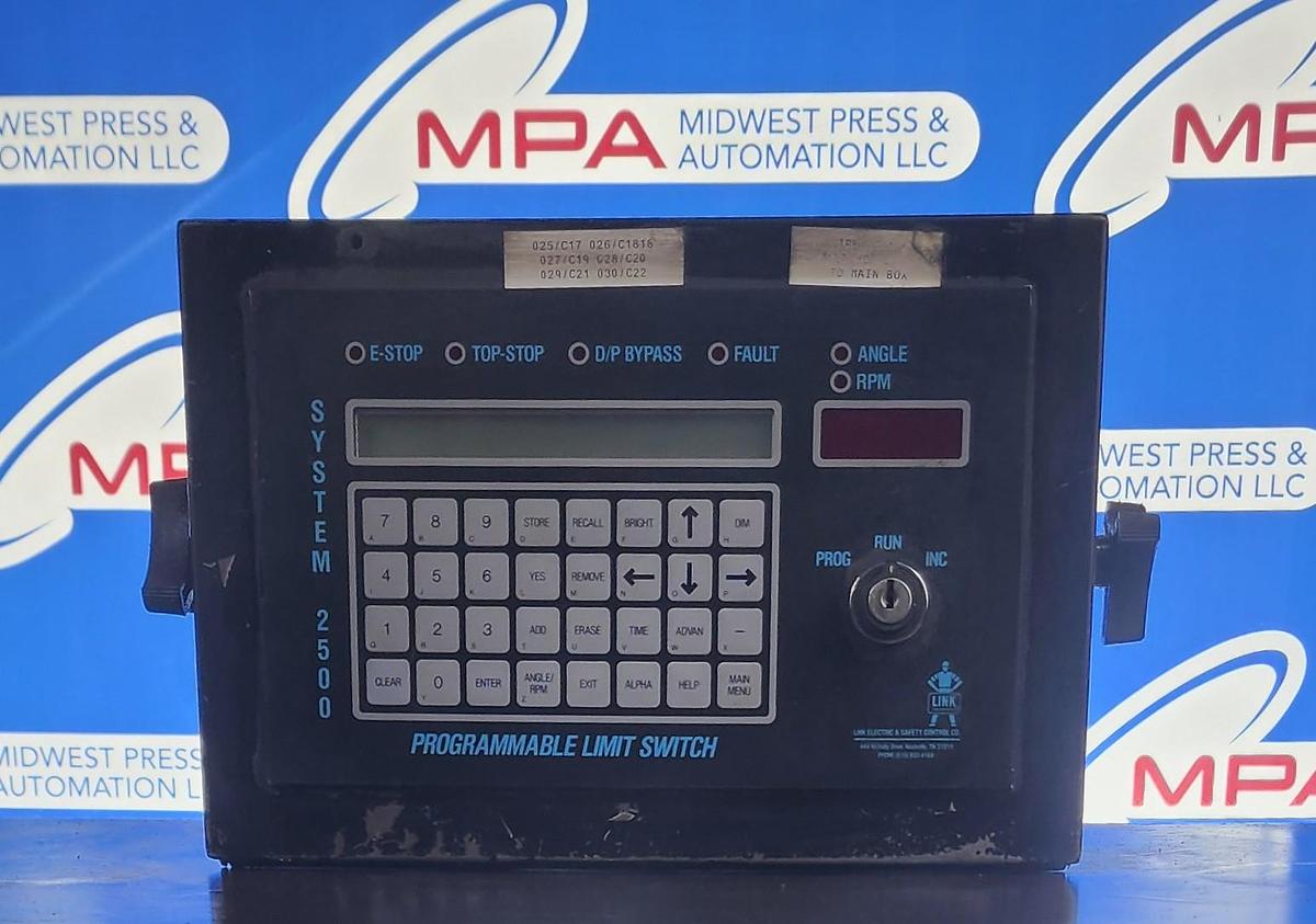 Used Link Electric Model: 2500-OTT System 2500 Programmable Limit Switch