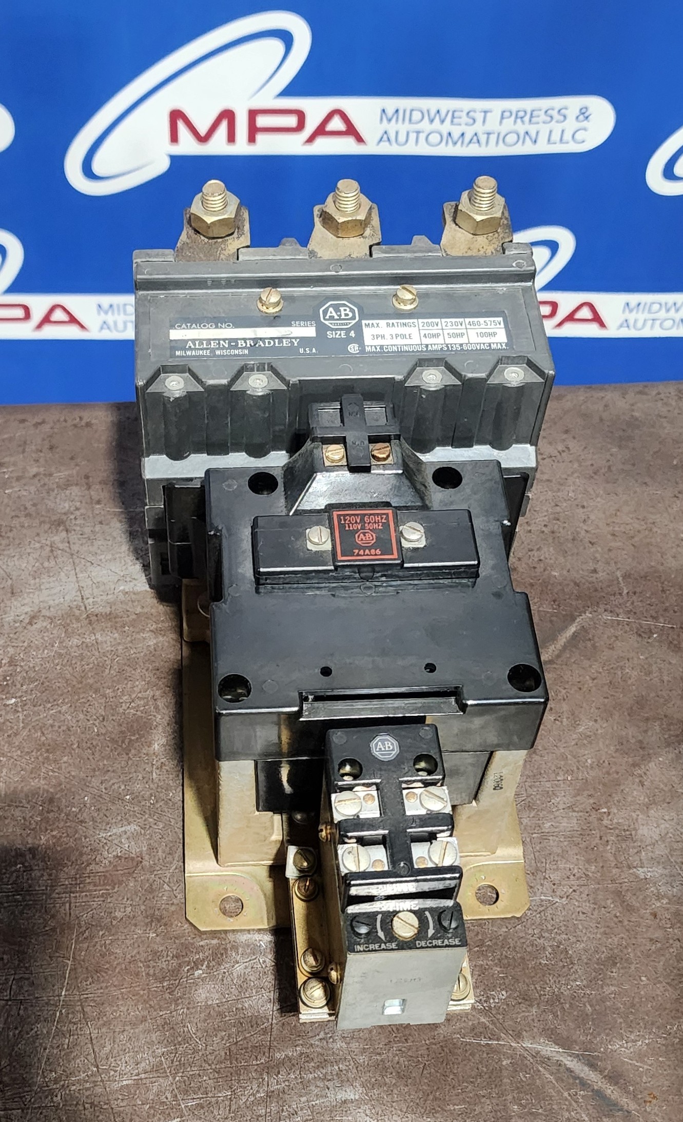 Used Allen-Bradley Size 4 Starter