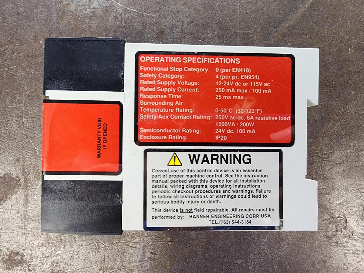 Used Banner ES-UA-5A Safety Relay