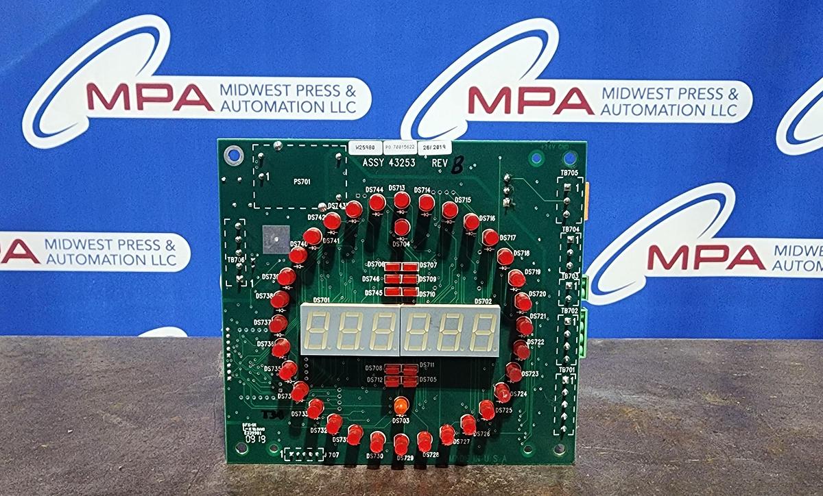 Used Wintriss DA70375P WPC 2000 Clock/Counter Display Board 