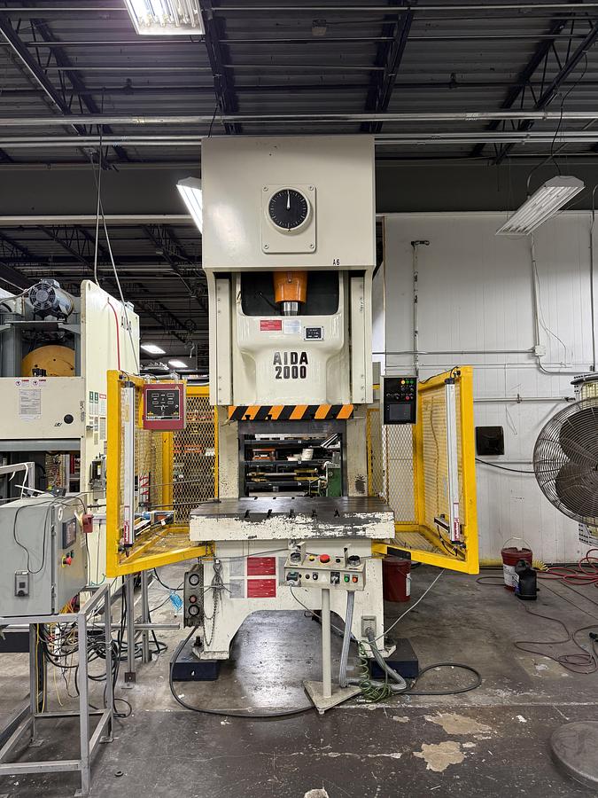 Used 220 TON AIDA MODEL NC1-2000(2)E GAP FRAME PRESS