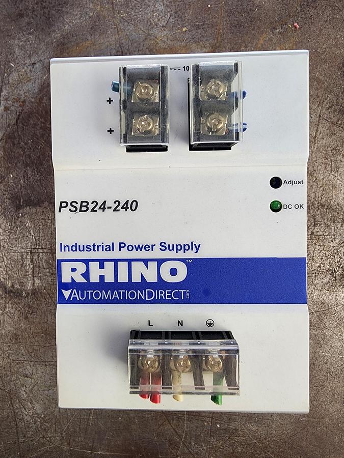 Used Rhino PSB24-240 Power Supply 100-240 V ~5A 50-60 Hz