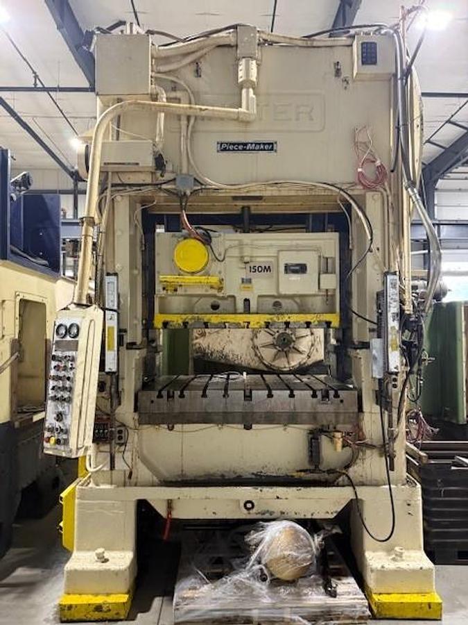Used 150 TON MINSTER MODEL P2-150 STRAIGHT SIDE MECHANICAL PRESS