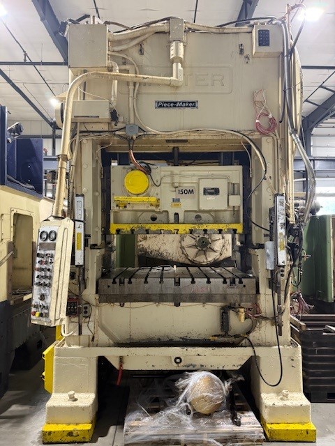 Used 150 TON MINSTER MODEL P2-150 STRAIGHT SIDE MECHANICAL PRESS